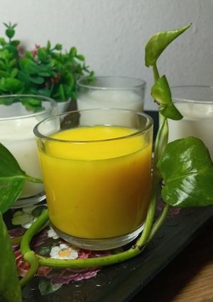 عکسی از دستور پودینگ زعفرانی