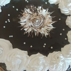 A picture of Leftover roti whole wheat   chocolate  cake.