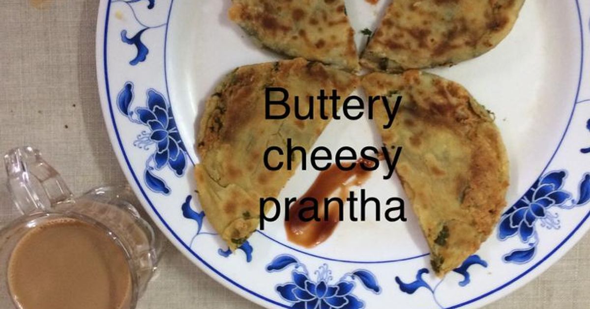 Buttery Cheesy Parantha Recipe by Rita Mehta ( Super chef