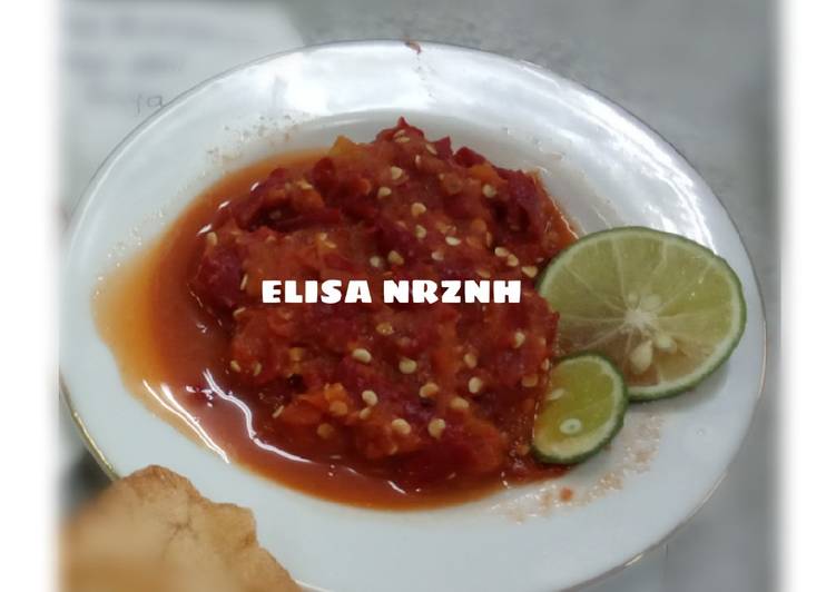 Langkah Mudah untuk Membuat #2 Sambal &#34;dadak&#34; Anti Gagal