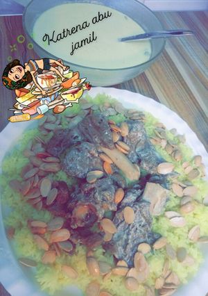 صورة لوصفة منسف لحمة بسمنة البلدية