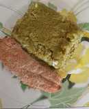 Polenta verde rellena