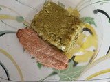 Polenta verde rellena