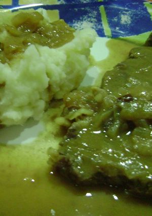 Una foto de Lomo a la mostaza