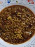 Arroz meloso de gambón y sepia
