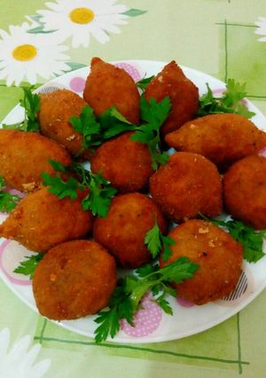 صورة لوصفة كرات البطاطا بالجبنة.^_^