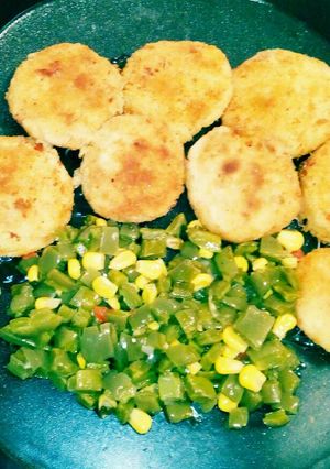 Una foto de Tortitas de papa con atún y longaniza