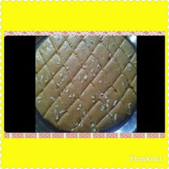 A picture of Khoya barfi.