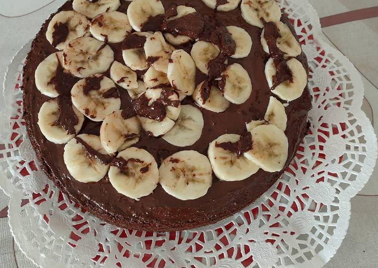 Torta banane e cioccolato