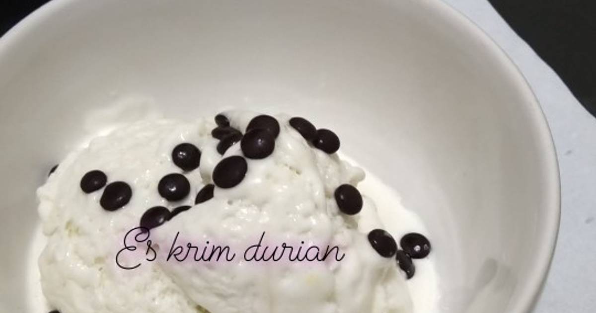 46 resep  es  krim  durian  santan  enak dan sederhana Cookpad