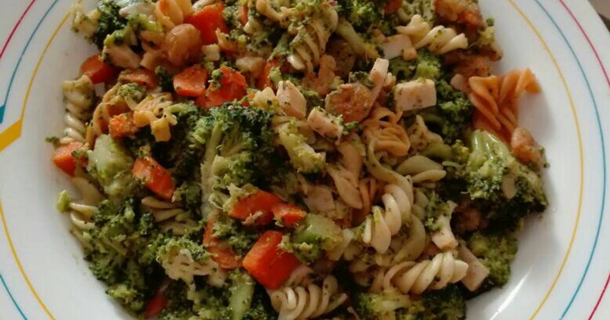 Brócoli con pasta y gambas al pil pil Receta de 95vanedg Cookpad