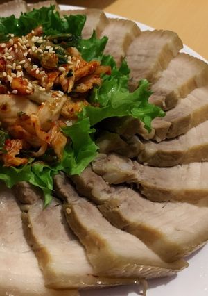 韓式白切肉 的食譜成品照片