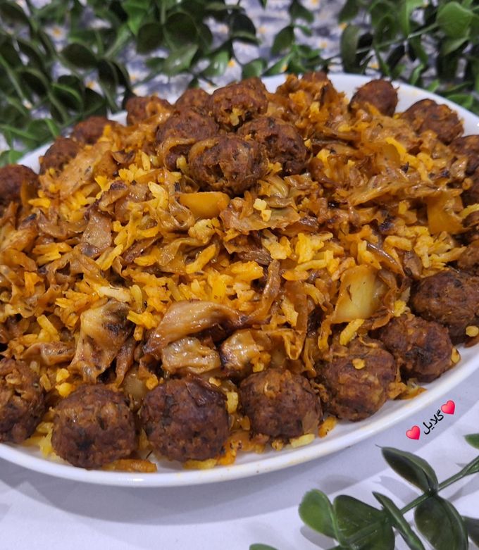 عکسی از دستور کلم پلو 😋