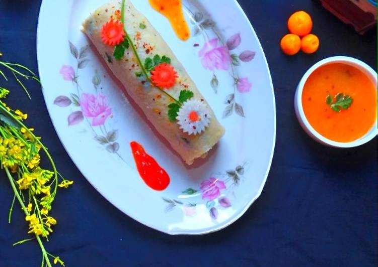 Easiest Way to Make Appetizing Chicken vegetables rice swiss roll