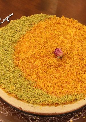 صورة لوصفة تشيز كيك الكنافة 🌹