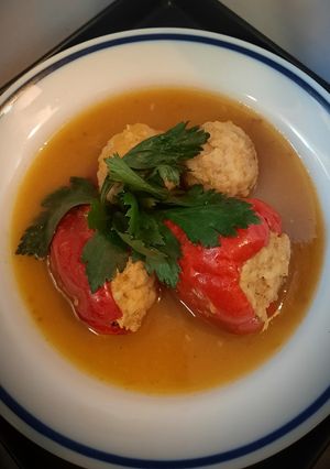 Fordított színű töltött paprika recept fotója