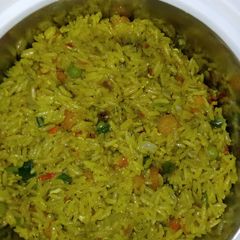 Jollof rice with carrot A picture of Jollof rice with carrot.