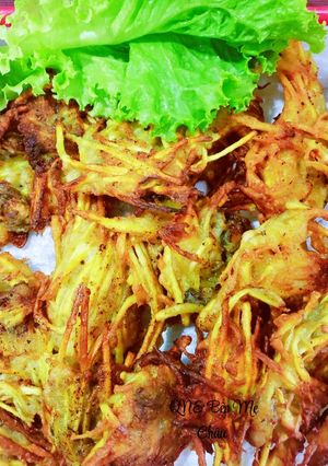 Hình của món Hàu chiên khoai lang.