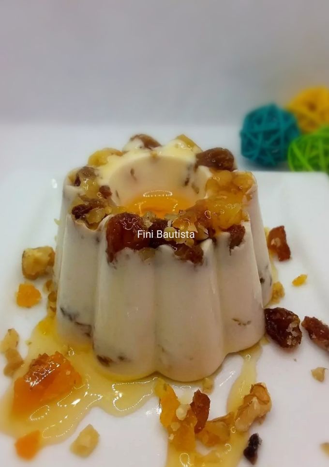 Una foto de Flan individual de queso y frutos secos