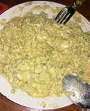 Pasta de huevo, atún y palta
