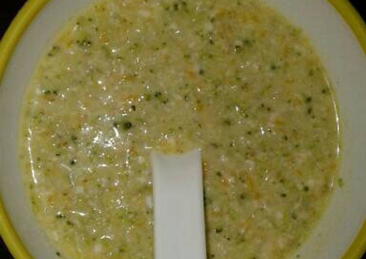 Langkah Mudah untuk Membuat Macaroni&amp;Chiesefu Vegie Soup (Mpasi 4 bintang, bayi 14 bulan), Enak