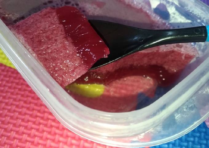 Langkah Mudah Membuat Resep Puding Lumut Beet (Easy Banget)