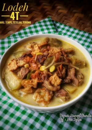 Foto resep Lodeh 4T (Tahu,Tempe,Tetelan & Terong)