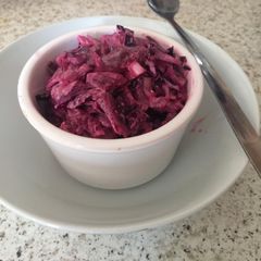 A picture of My Red Cabbage, Beetroot Salad Slaw. 😘.
