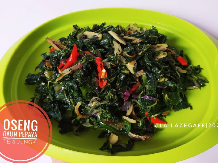 Langkah Mudah untuk Membuat Resep Oseng Daun Pepaya Teri Jengki yang  Bikin Ketagihan Anti Ribet, Uenak Banget