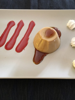 Una foto de Flan de café