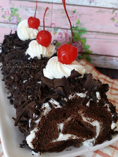 Foto resep Blackforest Roll Cake