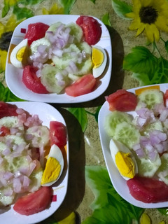 Une photo de Salade concombre