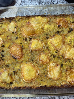 Una foto de Pizza de papa y cebolla
