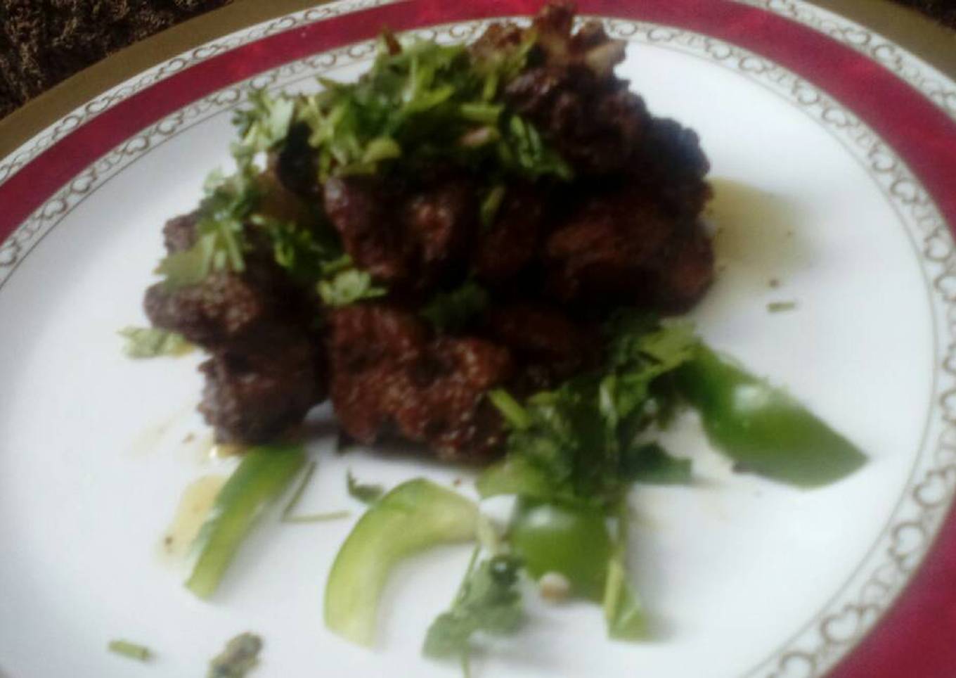 Pan-fried pork