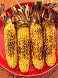 Charred corn, green chilli and lime