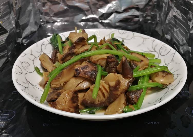 Recipe of Perfect Shiitake Mushrooms And Spinach