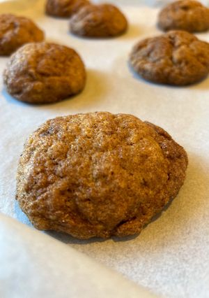 A picture of Pumpkin Snickerdoodle Cookies.