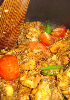 A picture of Indian Chilli Chicken.