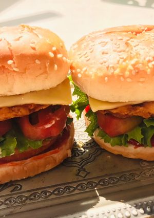 A picture of The Double Patty Burger.