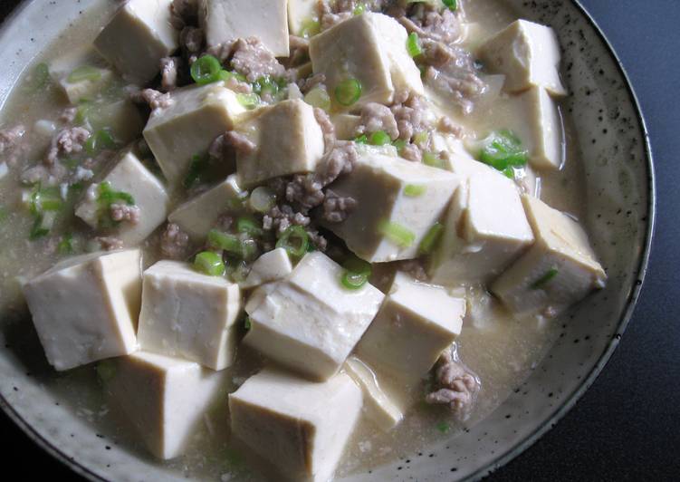 Recipe of Homemade White Mabo Dofu Japanese Style