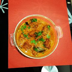 A picture of Banana kofta curry.