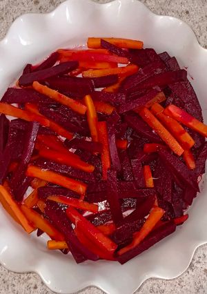 A picture of Beet and Carrot Salad.