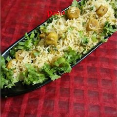 A picture of Gatta pulao.