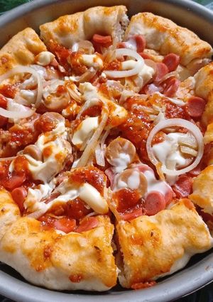 Foto resep Pizza teflon tanpa telur tanpa oven (takaran sendok)