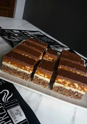 O poză a rețetei Snickers.