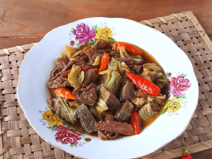 Cara Mudah Membikin Resep Tongseng Daging dan Jeroan Sapi (Tanpa Santan) yang Enak Banget Anti Ribet, Menggugah Selera