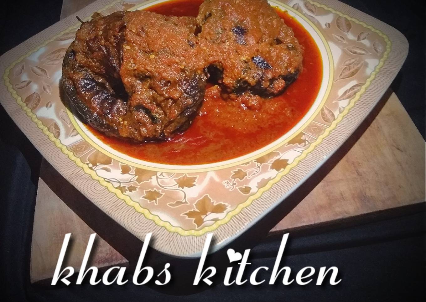 Dried fish palm oil stew