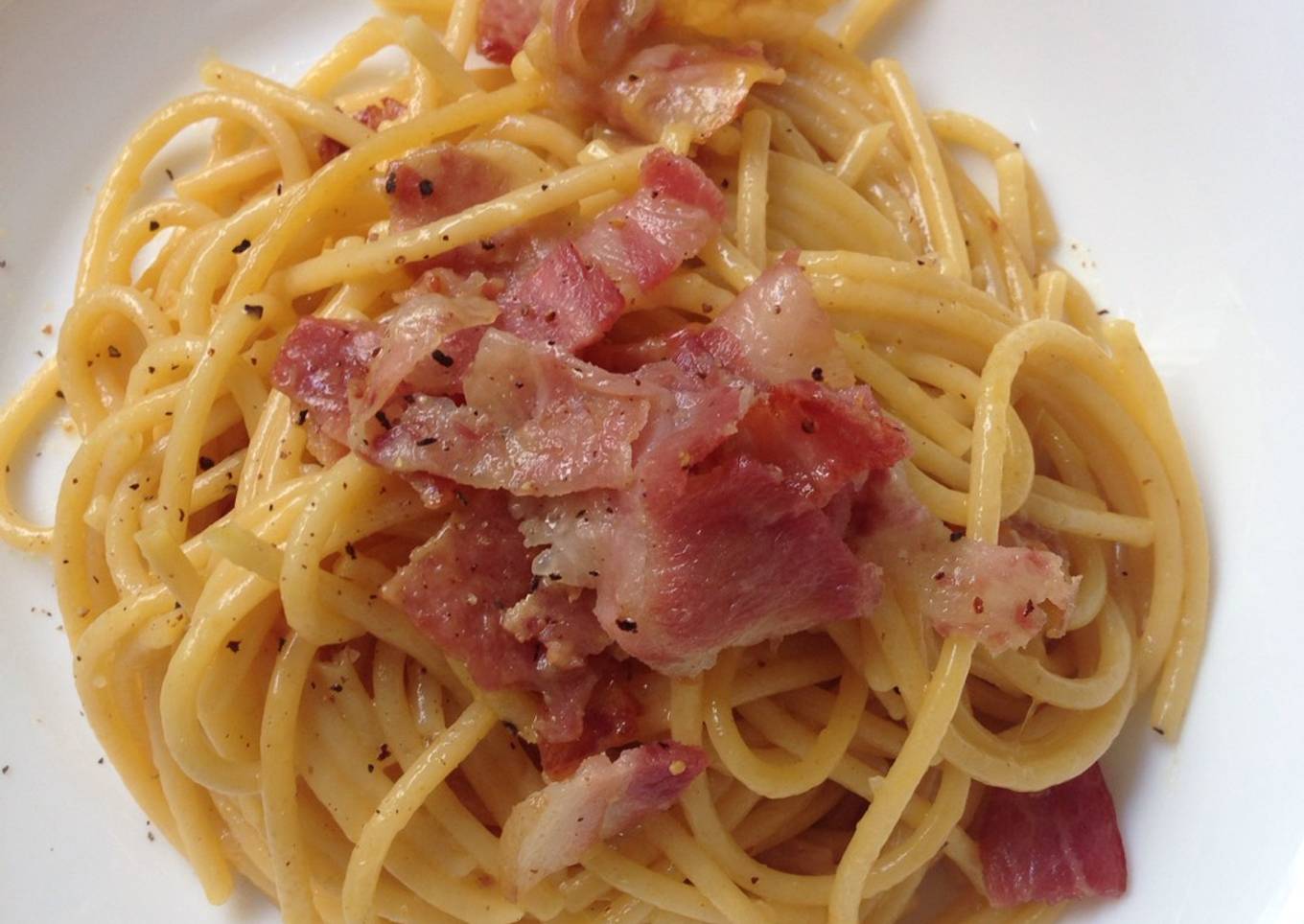 Easy pasta carbonara