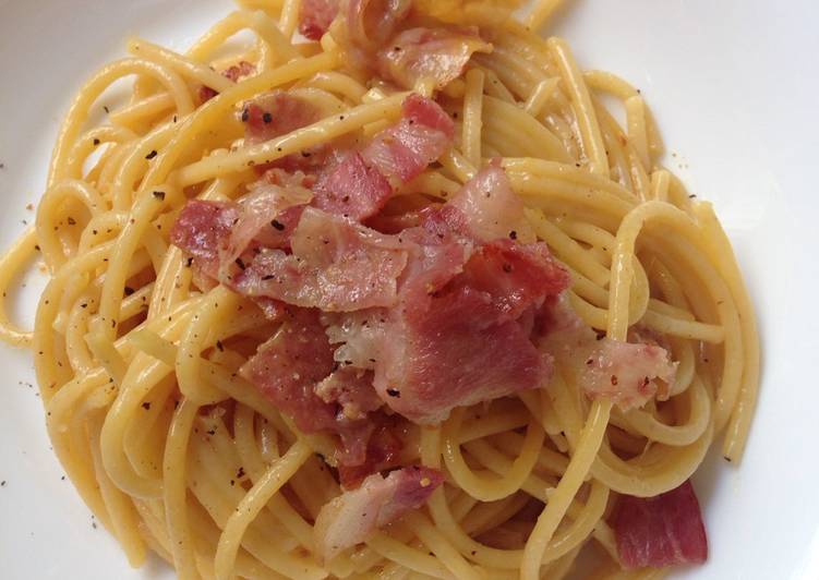 Easy pasta carbonara