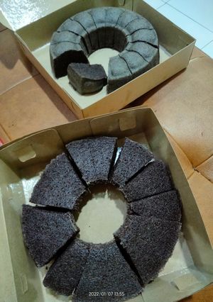 Foto resep Bolu ketan hitam kukus 6 telur